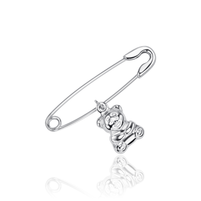 Серебряная брошка 04022-0/12/1