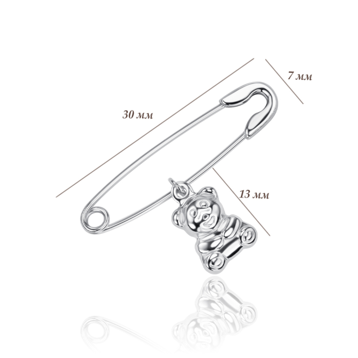 Серебряная брошка 04022-0/12/1