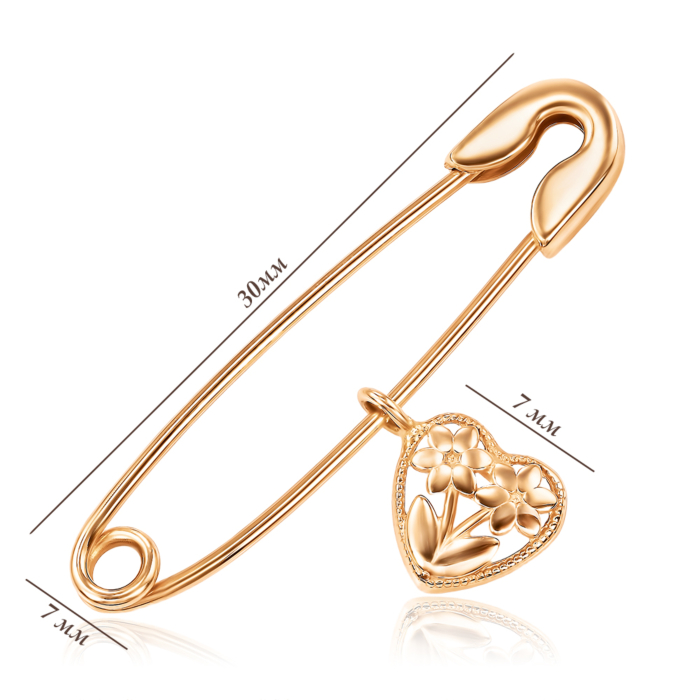 Золота брошка-булавка. Артикул 04027/0