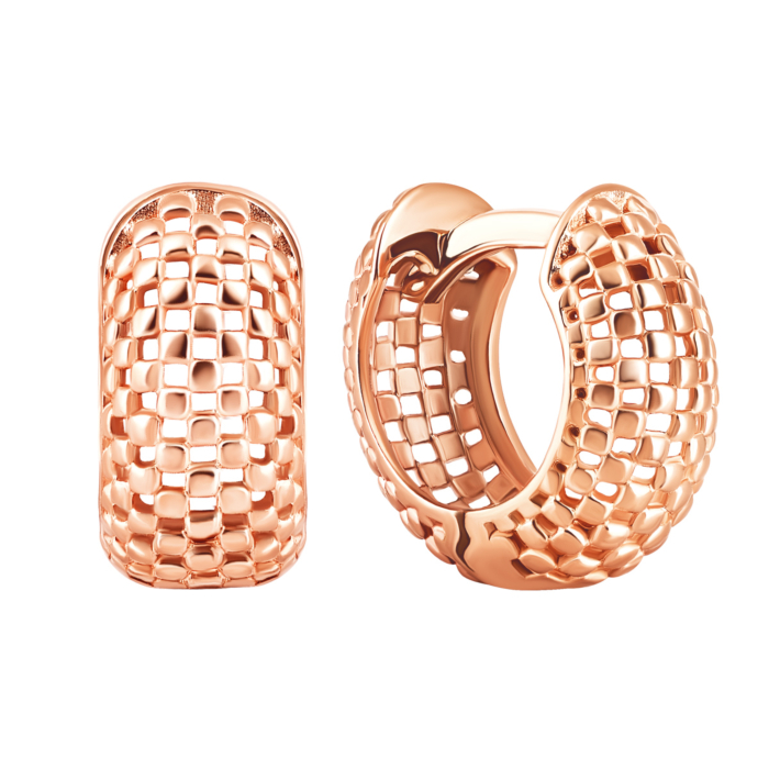 Золоті сережки з алмазною гранню. Артикул UG5с003