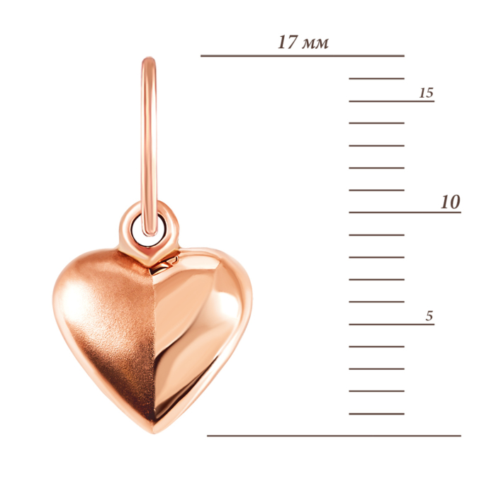 Золота підвіска Серце. Артикул UG5П0105