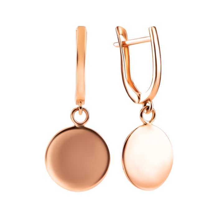 Золоті сережки-підвіски. Артикул UG502711/01/0