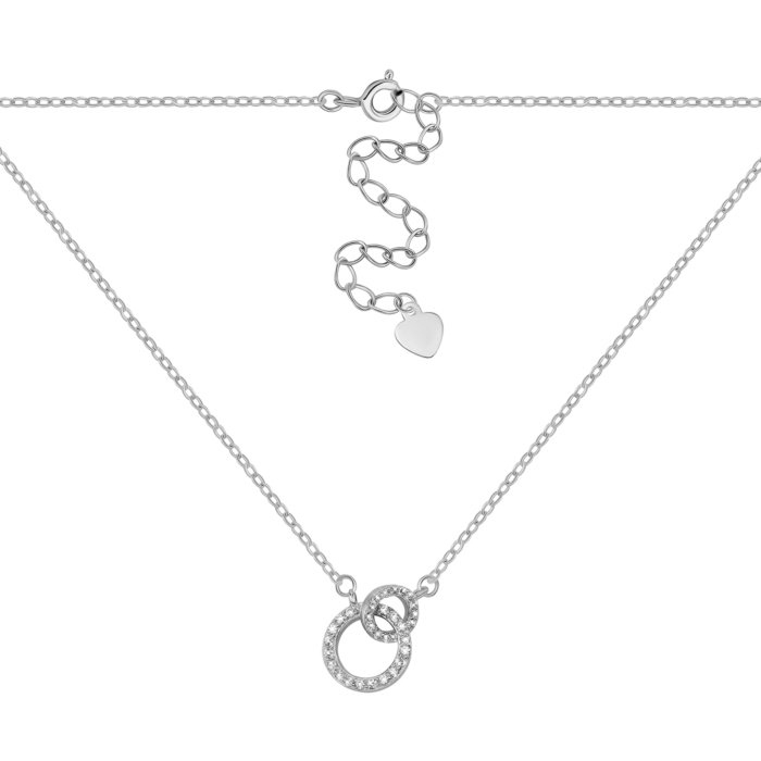 Серебряное колье с фианитами. Артикул UG5C02830