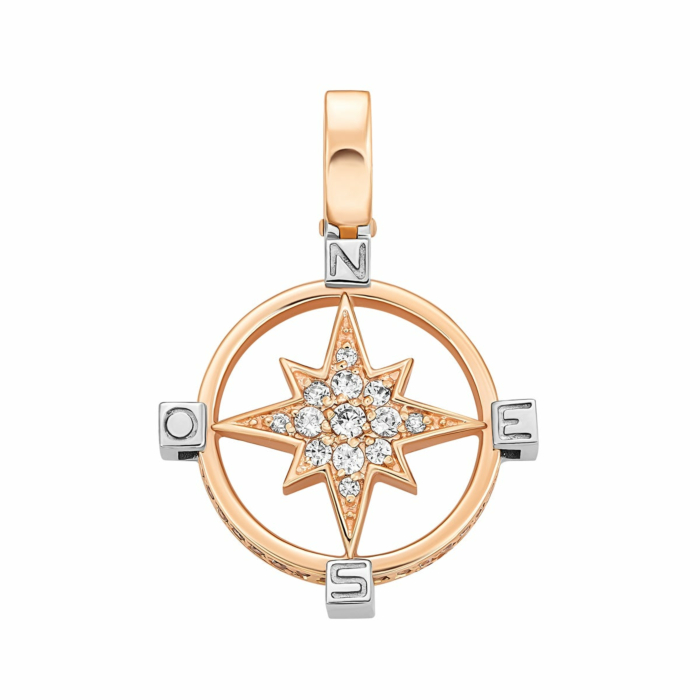 Золота підвіска з фіанітами. Артикул UG5П0329