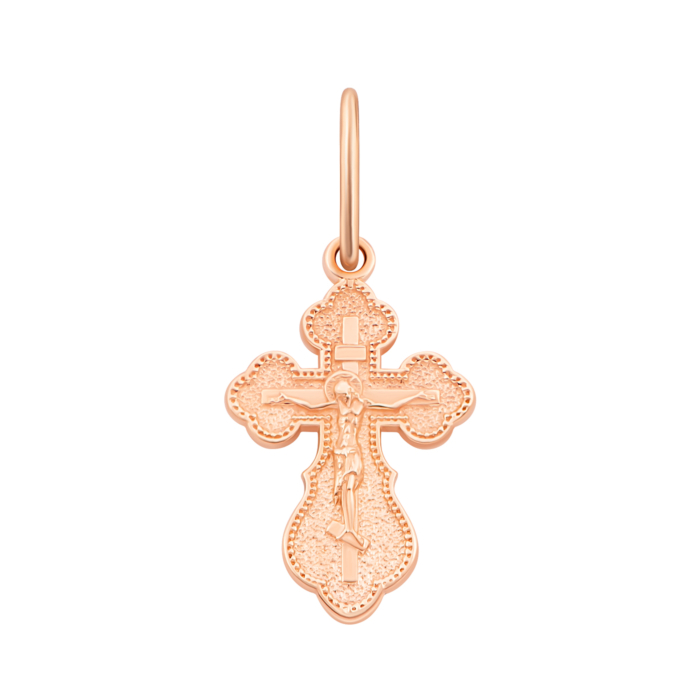 Золотий хрестик. Розп'яття Христове. Артикул UG5к037