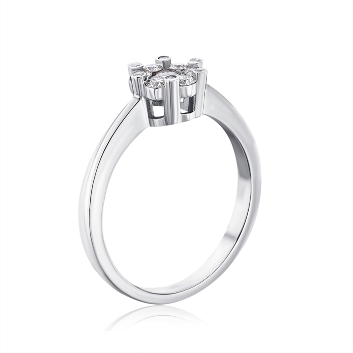 Золота каблучка з діамантами. Артикул 53440/02/1/9522