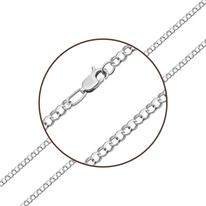 Срібний ланцюжок. Артикул UG506066-4-5/12