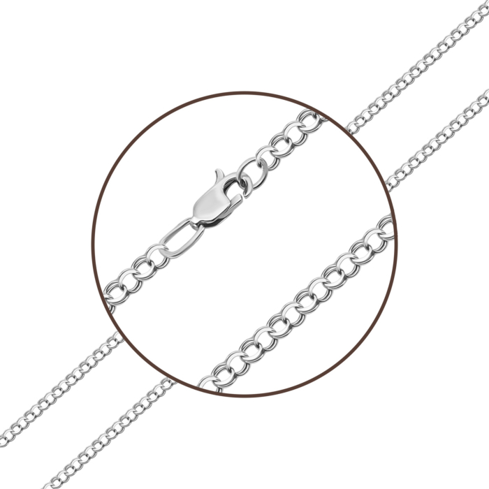 Серебряная цепочка. Артикул UG506066-5-5/12