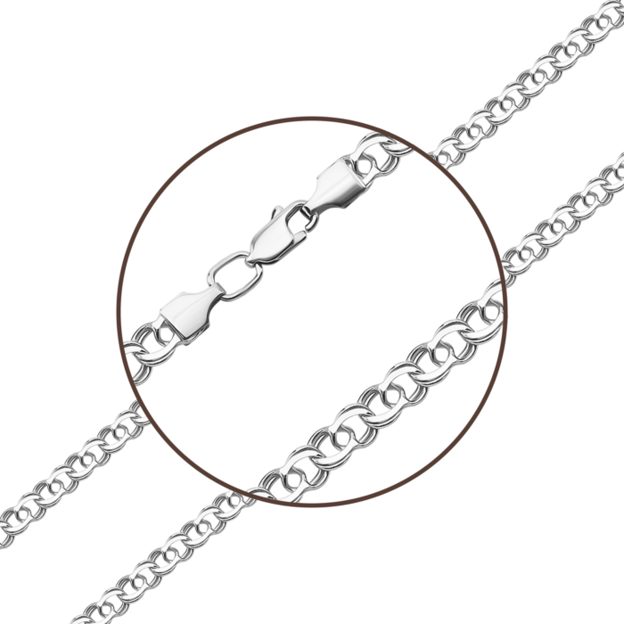 Серебряная цепочка. Артикул UG506084-13.5-5/12