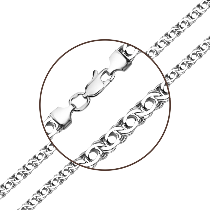 Срібний ланцюжок. Артикул UG506084-22.5-5/12