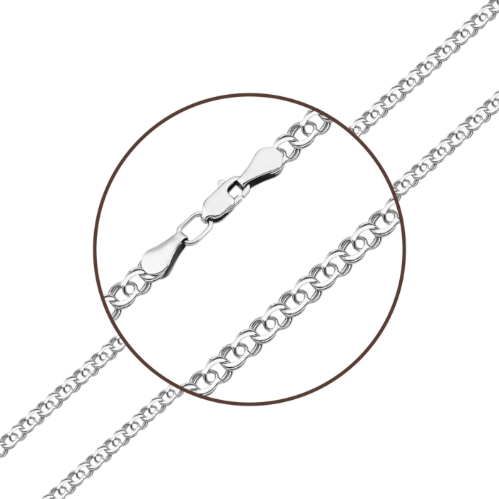 Серебряная цепочка. Артикул UG506084-7-5/12