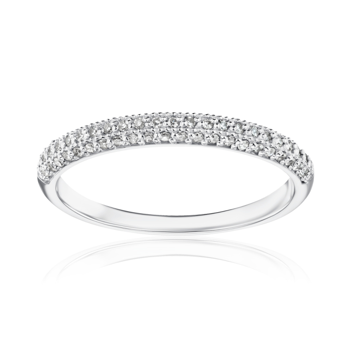 Золота каблучка з діамантами 53190/0.8S б