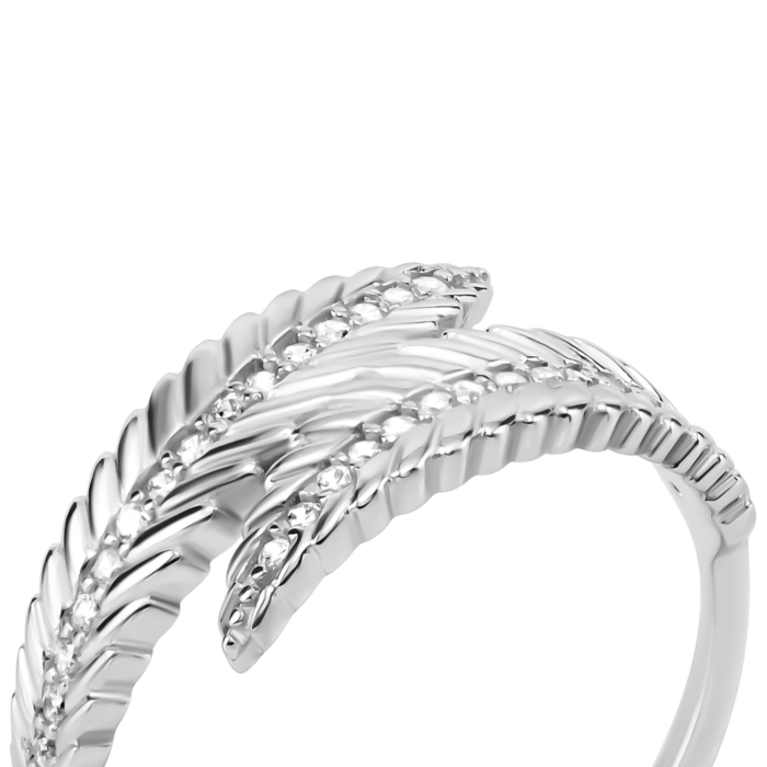 Серебряное кольцо с фианитами. Артикул UG5TA09384