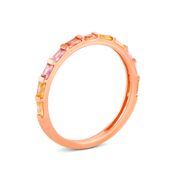 Золота каблучка з фіанітами. Артикул UG51/101/357