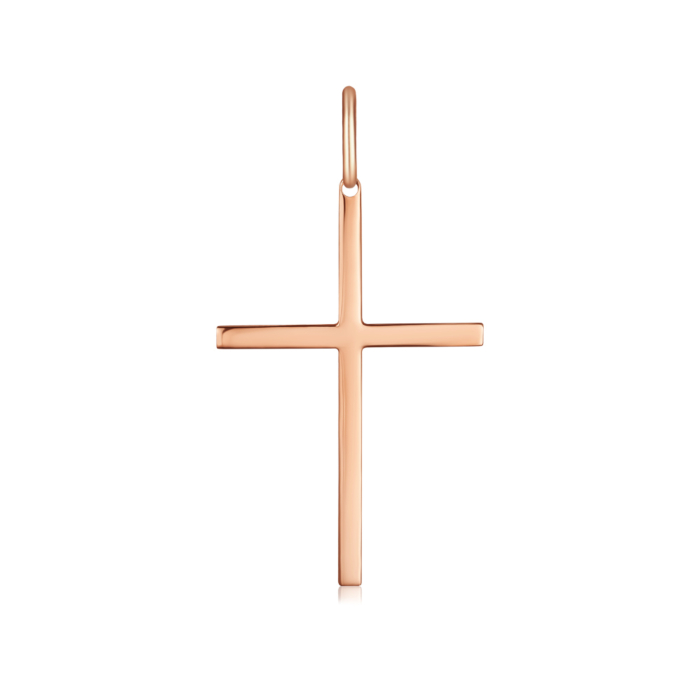 Хрестик з червоного золота. Артикул 30371/1