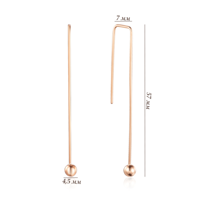 Золотые серьги. Артикул 02481-1/01/0