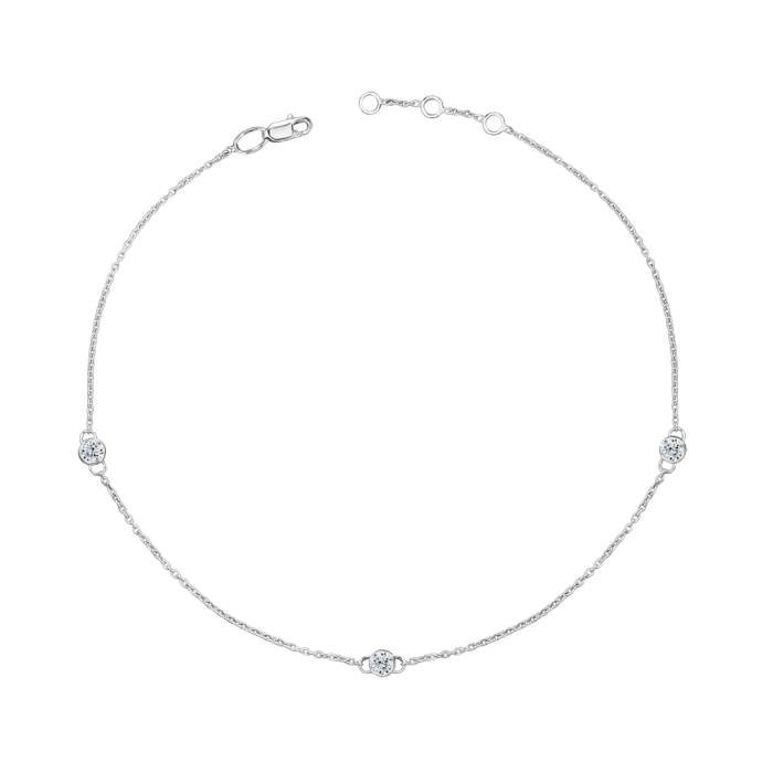 Серебряный браслет с фианитами 90118/77024-1/12/1/53