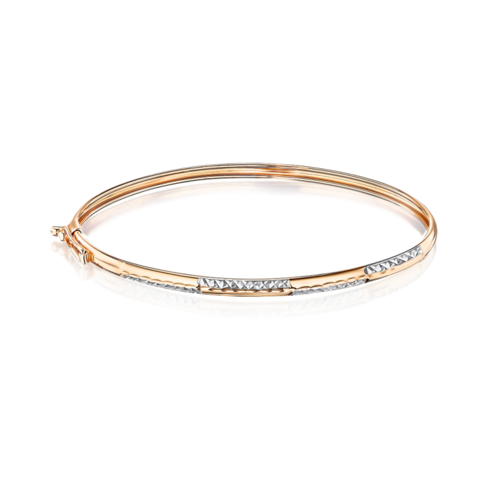 Жорсткий золотий браслет без вставки 70315р/1д