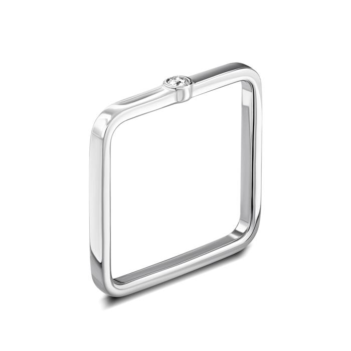 Золота каблучка з діамантом. Артикул UG5ЗК1013/1