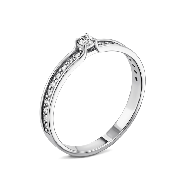 Золотое кольцо с бриллиантами. Артикул UG5ЗК1014/1