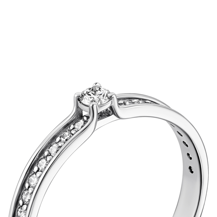 Золотое кольцо с бриллиантами. Артикул UG5ЗК1014/1