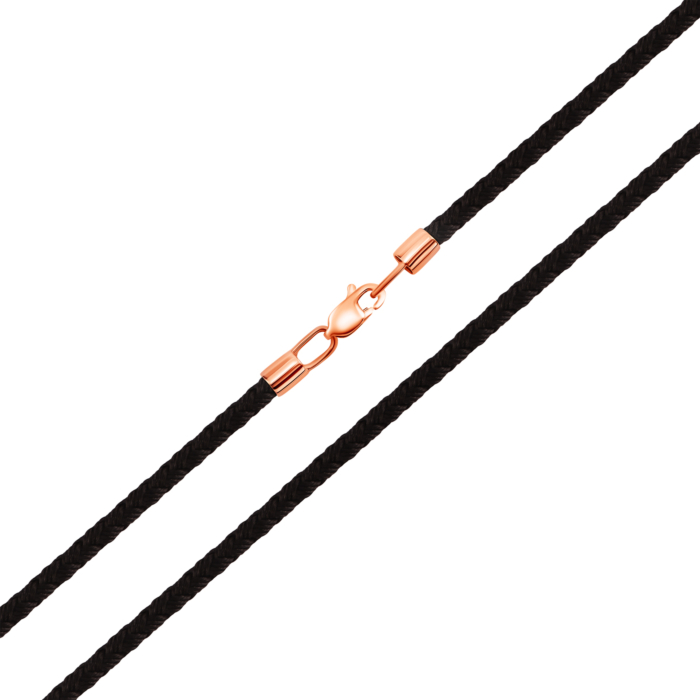 Ювелірний шнурок із золотим замком. Артикул UG5ПК101и