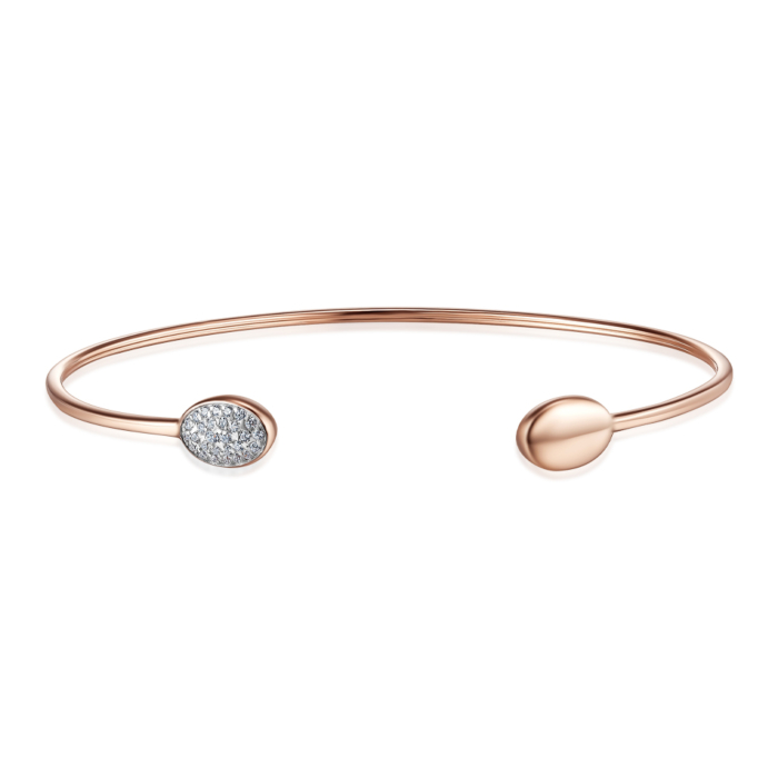 Золотий браслет з фіанітами. Артикул 7201/01/1/36