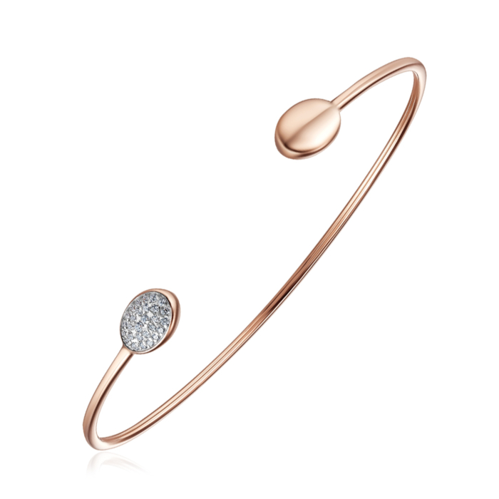 Золотий браслет з фіанітами. Артикул 7201/01/1/36