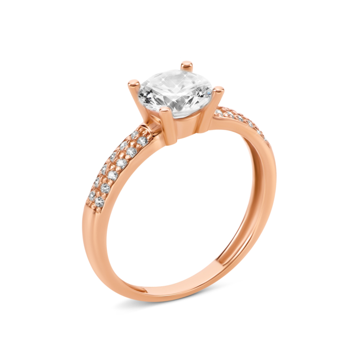 Золотое кольцо с фианитами. Артикул UG511/0062/00/01/01