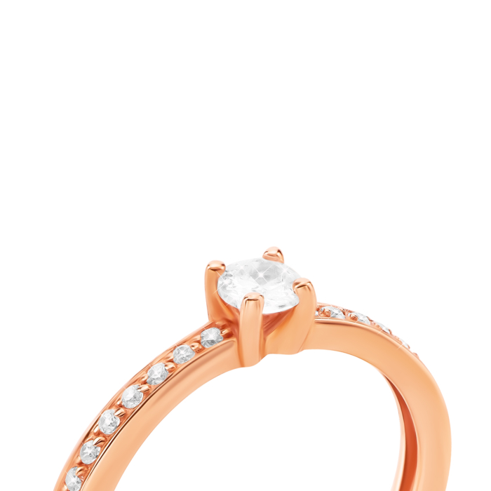 Золота каблучка з фіанітами. Артикул UG511/0147/00/01/01