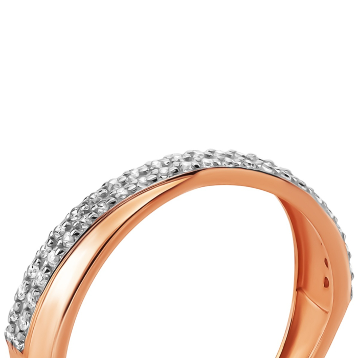 Золота каблучка з фіанітами. Артикул UG511/0148/01/01/01