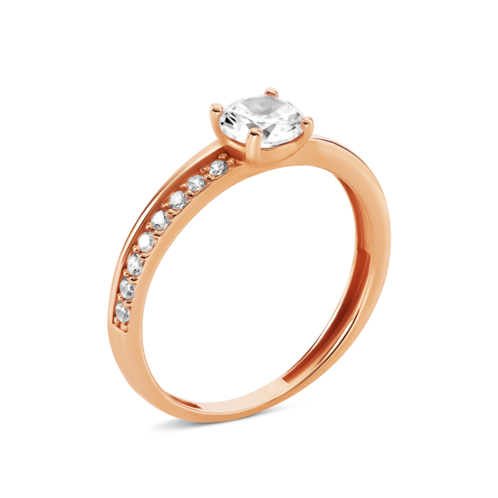 Золотое кольцо с фианитами. Артикул UG511/0155/00/01/01