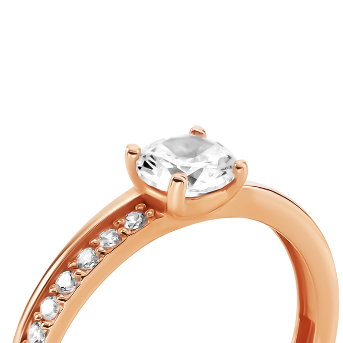 Золотое кольцо с фианитами. Артикул UG511/0155/00/01/01