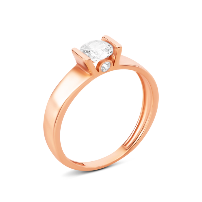 Золота каблучка з фіанітами. Артикул UG511/0169/00/01/01