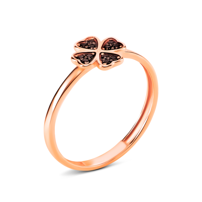 Золота каблучка з фіанітами. Артикул UG511/0174/03/02/01