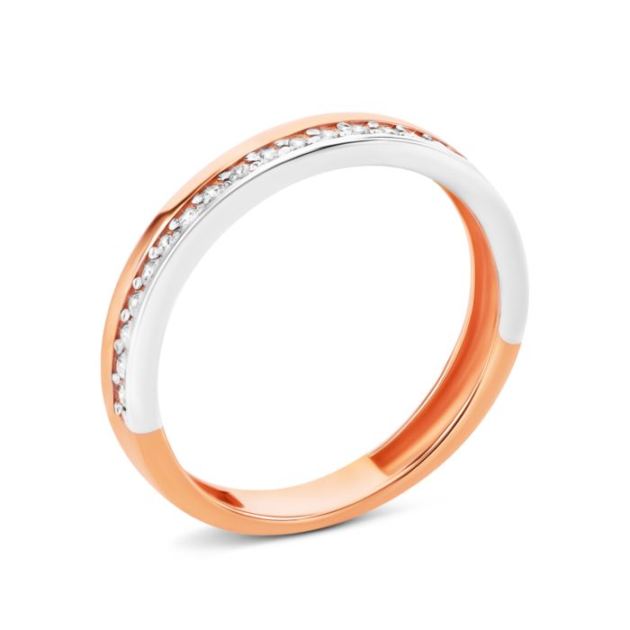 Золотое кольцо с фианитами. Артикул UG511/0175/01/01/01