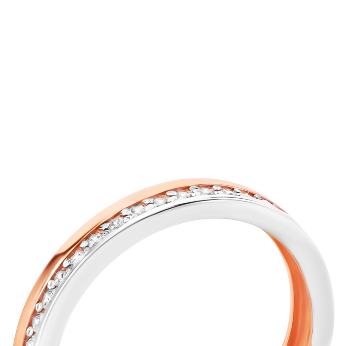 Золотое кольцо с фианитами. Артикул UG511/0175/01/01/01