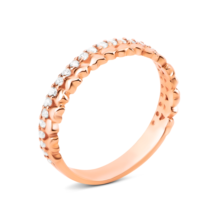 Золота каблучка з фіанітами. Артикул UG511/0189/00/01/01