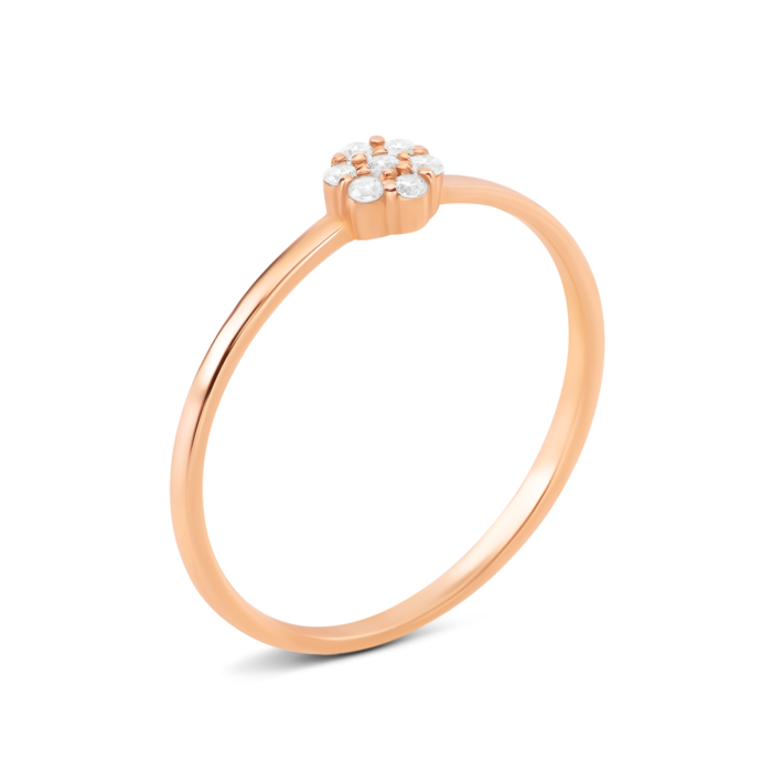 Золотое кольцо с фианитами. Артикул UG511/0190/00/01/01