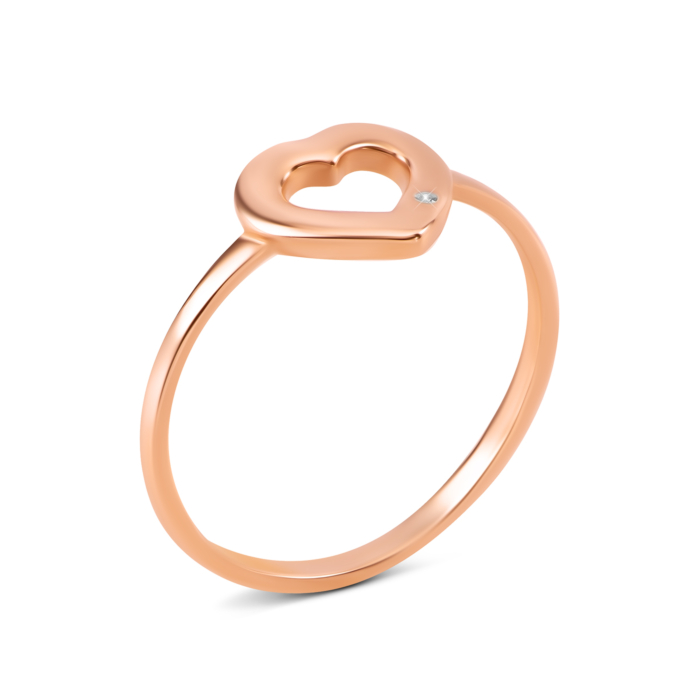 Золота каблучка з фіанітом. Артикул UG511/0202/00/01/01