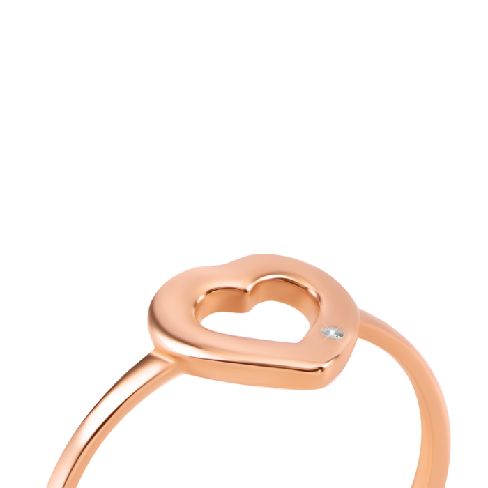 Золота каблучка з фіанітом. Артикул UG511/0202/00/01/01