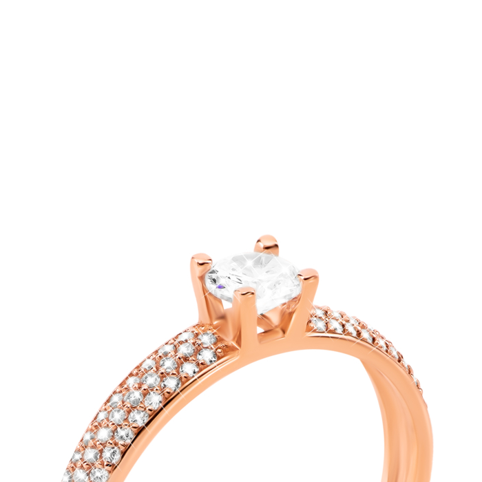 Золотое кольцо с фианитами. Артикул UG511/0233/00/01/01