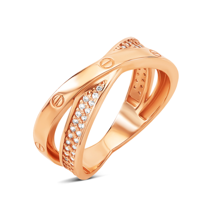 Золотое кольцо с фианитами. Артикул UG511/0239/00/01/01