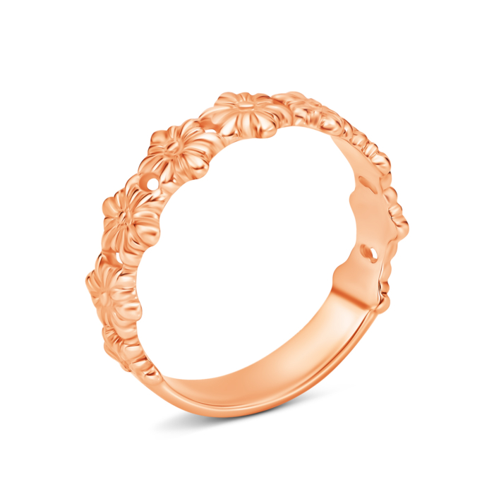 Золота каблучка Квіти. Артикул UG5110063/01/00/0