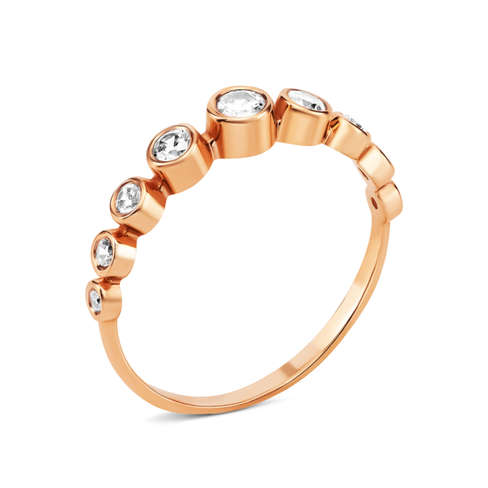 Золотое кольцо с фианитами. Артикул UG5110067/01/00/0098