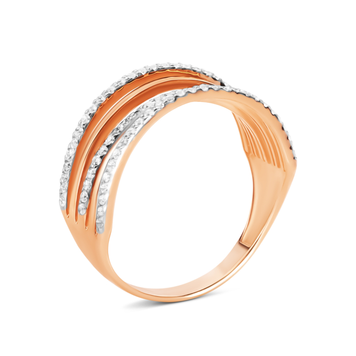 Золотое кольцо с фианитами. Артикул UG5110099/01/00/0150