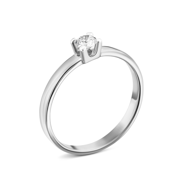 Золотое кольцо с фианитом. Артикул UG5110147410201