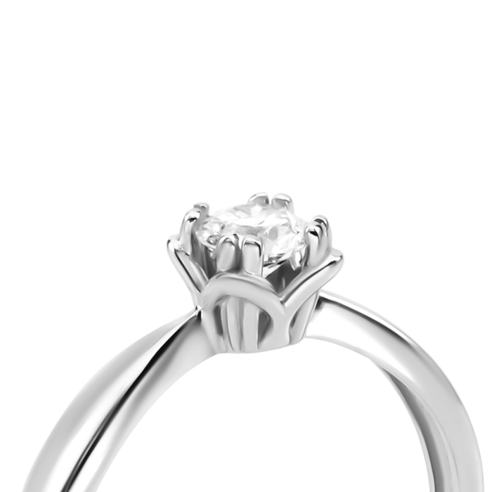 Золота каблучка з діамантом. Артикул UG51108723202