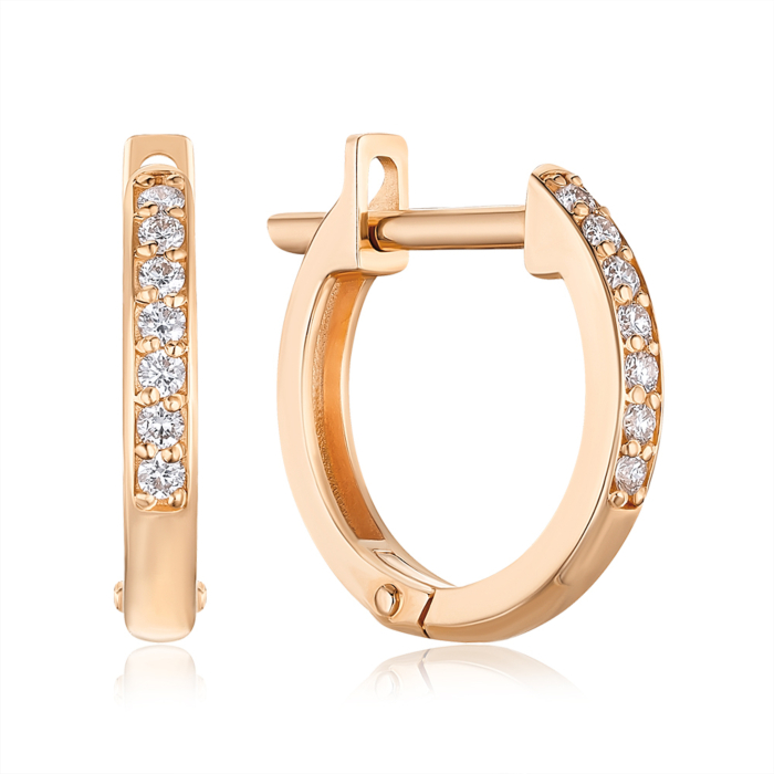 Золотые серьги с бриллиантами 8070111/01/0/8582