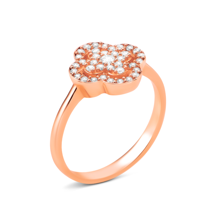 Золотое кольцо с фианитами. Артикул UG51111015801